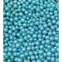 Рисовые шарики  в глазури 3 (5) мм голубые